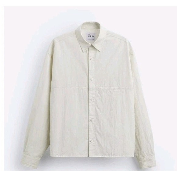Zara Men's Technical Button Down Shirt Size S NWOT - Picture 1 of 9